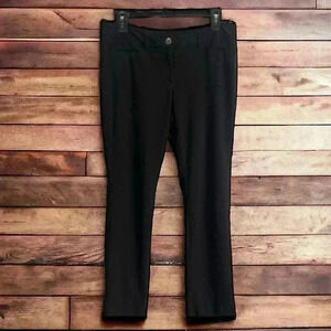 White House Black Market Women’s Size 8 Soft Black Button-Front pants.